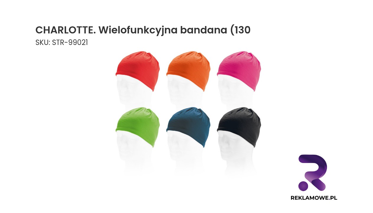 CHARLOTTE wielofunkcyjna bandana 130 - praktyczna chusta wielozadaniowa