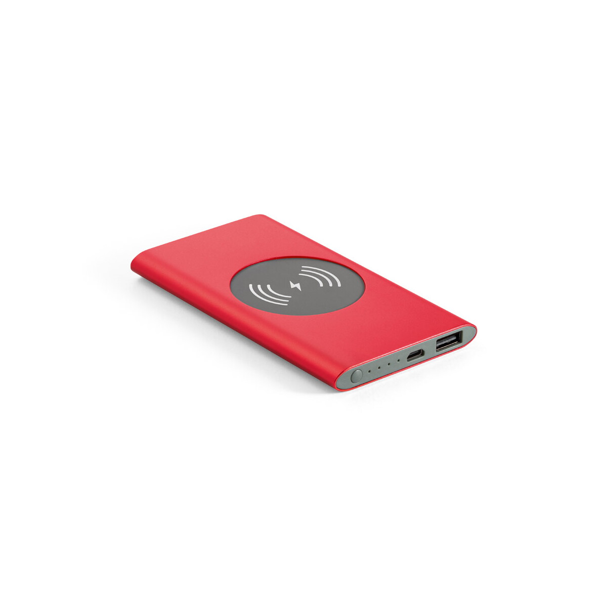 CASSINI. Power bank 4.000 mAh z bezprzewodową ładowarką 5W z aluminium pochodzącego z recyklingu (100% rAL) 97078_set