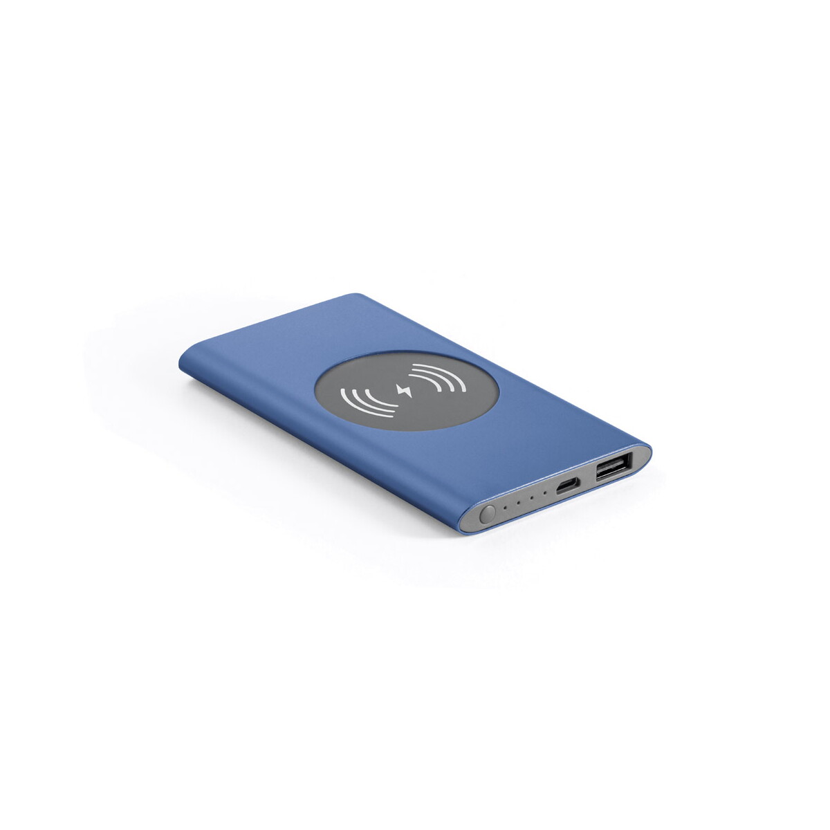 CASSINI. Power bank 4.000 mAh z bezprzewodową ładowarką 5W z aluminium pochodzącego z recyklingu (100% rAL) 97078_set