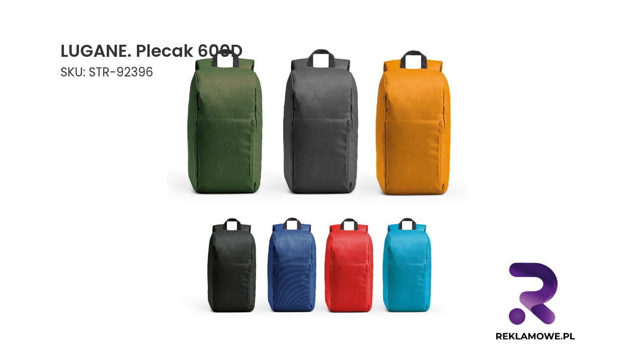 LUGANE. Plecak 600D LUGANE plecak 600D – wytrzymały plecak na co dzień